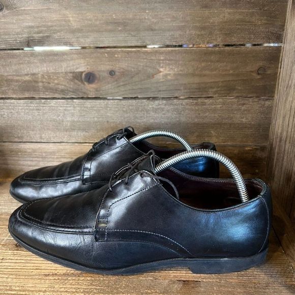 Mens Allen Edmonds Delray Black Derby Oxford Leather Lace Up Dress Shoes Size 9D main image 6